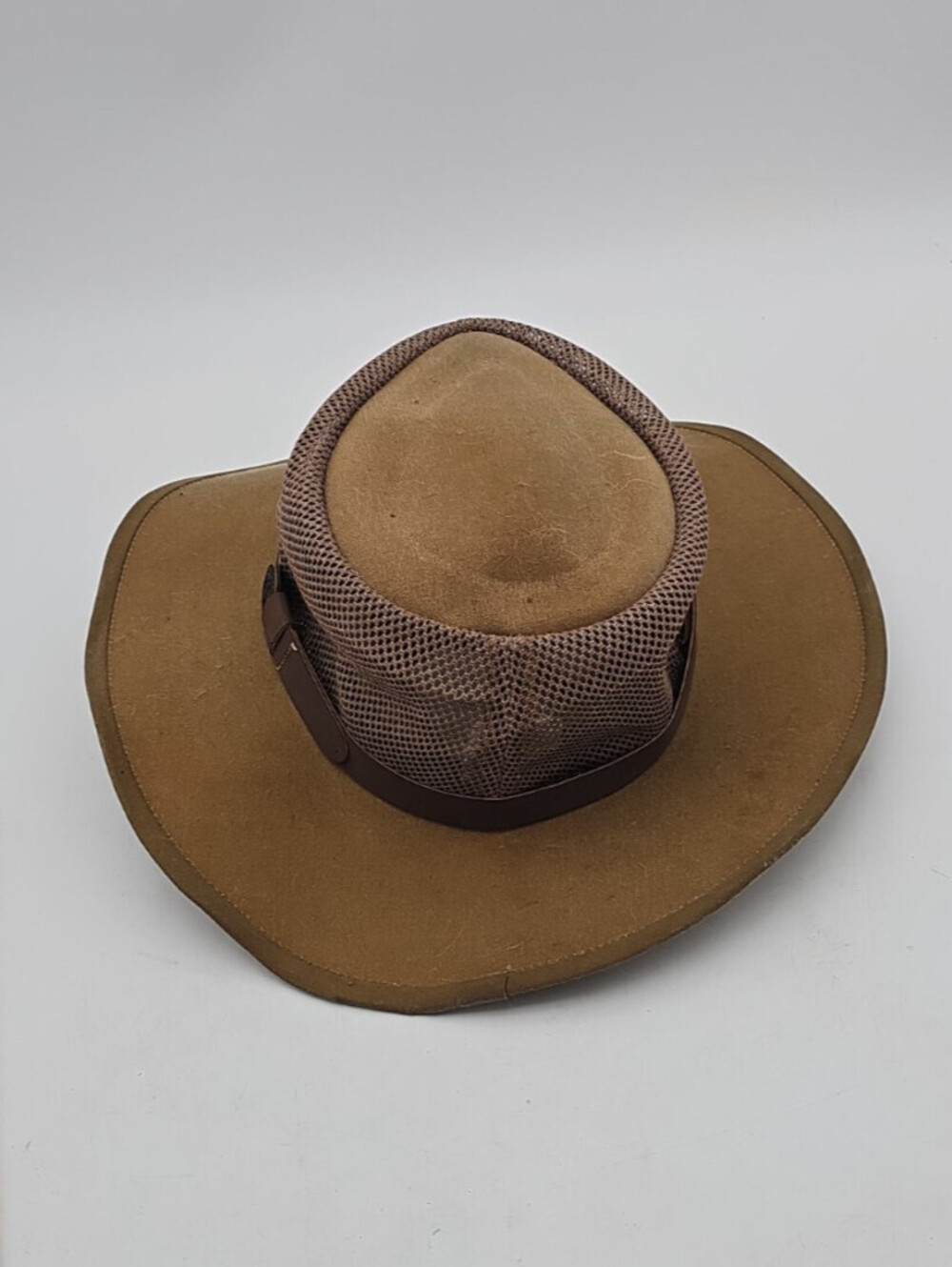 NWOT Outback Riverguide with Mesh Hat Adult Size Lrg Brown Slouch/Bush Hat